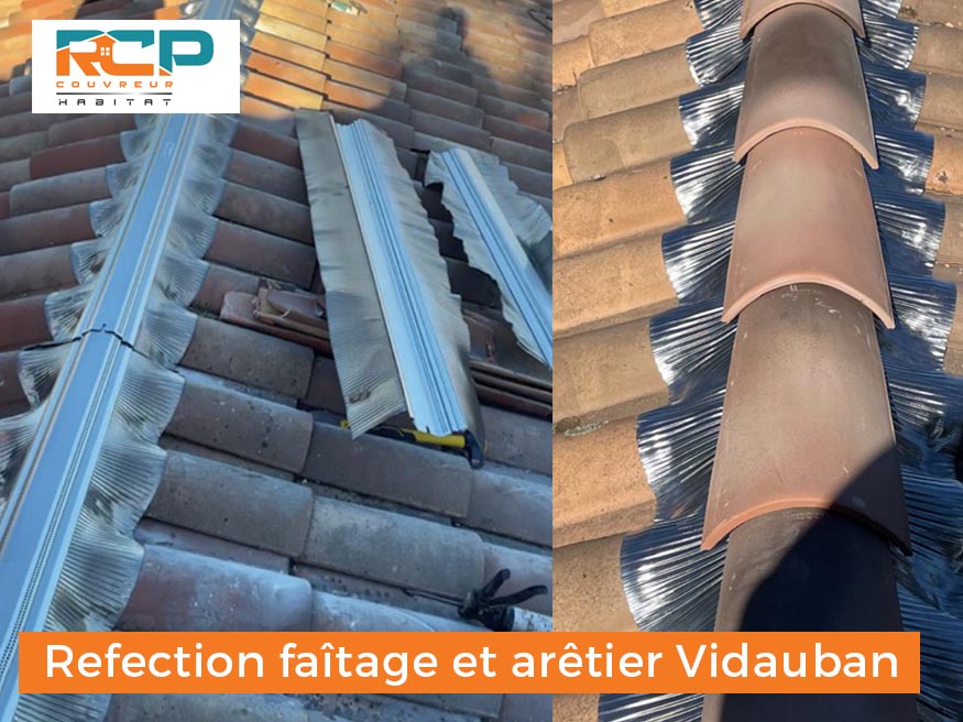 Réfection faitage arêtier Vidauban